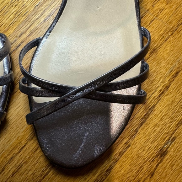 Brand New Stuart Weitzman Starla Silver Strappy Sandals Size 10 - Picture 9 of 16